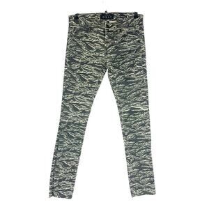 Cult Lip Service Womans Sz 30 10 Jeans‎ Needle Floral Camo Denim Skinny Pockets